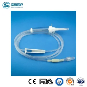 Conjunto de infusión Sunton Soluset Proveedor de conjunto de infusión de precisión de China Conjunto de infusión macrogotas Conjunto de infusión desechable Aguja de infusión venosa de seguridad Conjunto de vena de seguridad