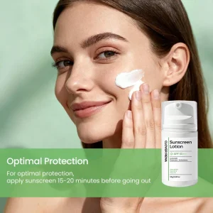 Organic Sunscreen Cream SPF 50 Vitamin C Hyaluronic Acid Fruit Extract Moisturizer Brightening Makeup Cc Cream Foundation