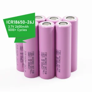 3.7V Li Ion ICR18650-26J 3.6V 2600mAh 2200mAh 2500mAh 3000mAh Rechargeable Cylindrical 2C 18650 Li-ion Battery for Toys