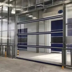 High Speed Full View PVC Door Industrial Plastic PVC Visible Roller Shutters PVC Doors