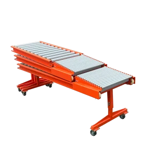 Flexible Container Offloading Roller Conveyor Material Handling Equipment