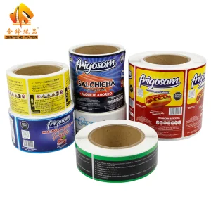 Custom Self Adhesive Packaging Sticker Vinyl Thermal Paper Printing Label for Food Medical Chemical Product