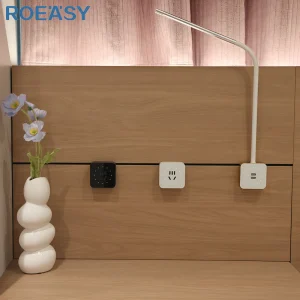 ROEASY Desktop Track Power Movable Socket