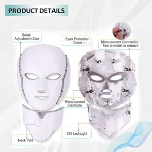 Red Light Therapy Mask 7 Colors LED Photon Technology Handheld Facial Device