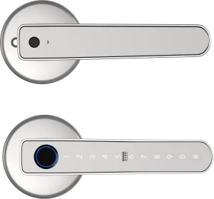 Tuya Smart Lever Door Lock with Fingerprint &amp; Anti-peep Password, Security Lock for Apartments, Offices, Hospitals