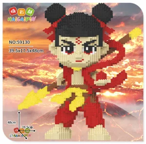 Spot Supply Puzzle Nezha Series Toy DIY Children Puzzle Assembly Building Blocks