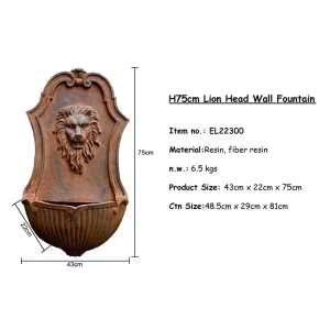 Lion Wall Fountain