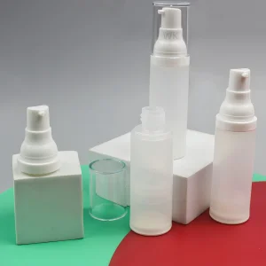 Frosted Airless Lotion Pump Bottle for Skin Care Liquid Cream Packaging
