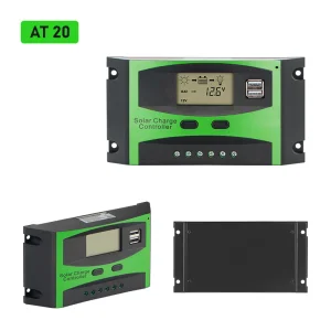 10A/20A/30A Manufacturer Low Price Powmr Solar Charge Controller 12v 24v PWM Solar Charge Controller