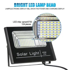 Two Heads with Remote Motion Sensor Energy Saving Power System Lamp Smart Solar Charger Bulbs, Solar Spot Light Solar Flood Light