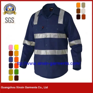 Ropa de trabajo protectora de algodón de mejor calidad para el otoño al aire libre de OEM para la seguridad (W297)
