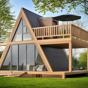 Luxury 2 Bedroom Prefab Wooden House