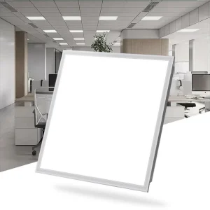 600*600 Ceiling Lighting Fixture Square Shape Recessed LED Flat Panel Light