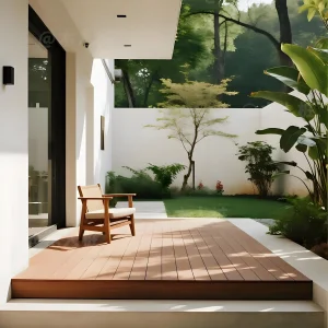 Modern Waterproof WPC Flooring Tiles for Outdoor Decorative Paneling