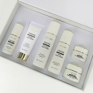 Private Label Centella Herbal Face Skin Care Set Sulfate-Free Hydration &amp; Antioxidant Collagen &amp; Caviar For Glowing Skin