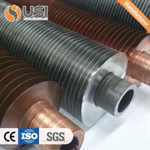 Tuberías de acero inoxidable con aletas en espiral de alta frecuencia soldadas