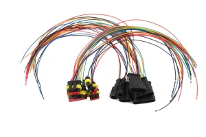Soporte de cableado personalizado automotriz industrial con conector macho hembra 1/2/3/4/5/6pin sello impermeable IP67