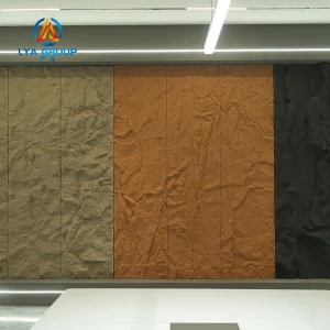 Mountain Rock Pattern PU Faux Stone Foam Brick Wall for Villa Hotel Decorative Stone