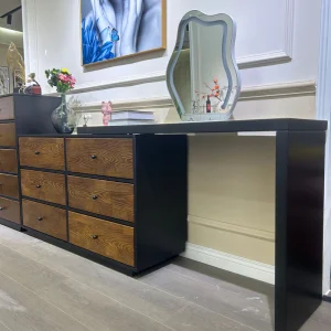 High Quality Modern European Drawers Storage Bedroom Furniture Nordic Vanity Makeup Dressing Table With Mirror and Stool