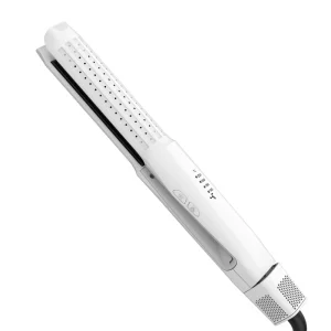 Upgraded 360° Airflow Styler 1.5 Inch Titanium Ionic Curling Iron for Lasting Curls, 4 Temps, Dual Voltage for International Travel