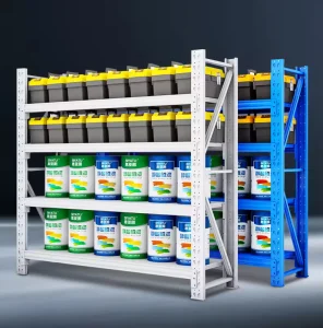 Best Selling Factory Racking 4 Tiers Adjustable High Quality Metal 200kg Capacity Powder Coated Storage Racks