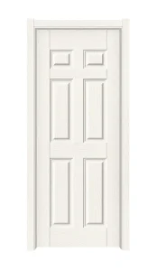 Home Decoration Warm White Carved Primer Door Skin Panel for Interior