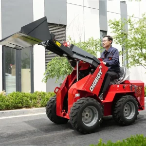 Custom Color Powerful Minicargadora Compacta Farm Carregadeiras Diesel Engine Compact 4 Wheel Drive Mini Skid Steer Loader S490 with Attachments