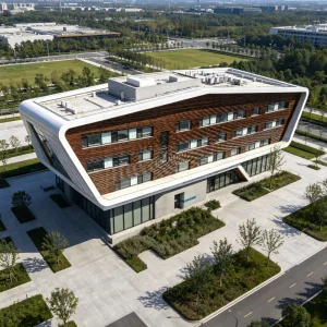 Corporate Office Building Prefab Multi-level Steel Frame Building
