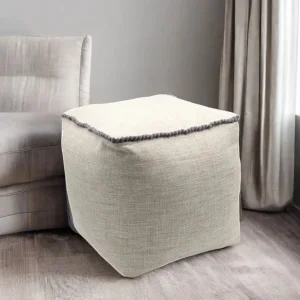 Capa de Almofada Pouf de Leitura com Feijão Armazenado Desempacotado para Decoração de Casa