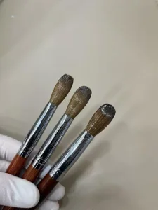 Red Wooden Handle Sable Kolinsky Acrylic Brush