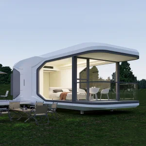Capsule House Waterproof Fireproof Home Galvanized Steel Modular House