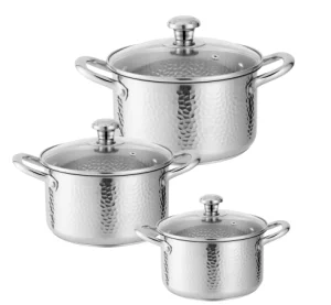 Premium 304 Stainless Steel Cookware Set Kitchen Induction Compatible Pots and Pans for Home &amp; Professional Use