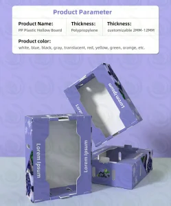 Food-Grade Corrugated Plastic Board Fruit Tray - BPA-Free Material for Safe Storage