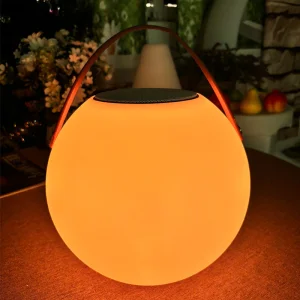 PE Round Shape 16 Color with Remote Control Loudspeaker Outdoor Bluetooth Speaker