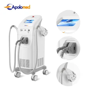 Equipamento de Beleza IPL com Duplas Alças para Remoção de Cabelo e Tratamento de Pele em Salão