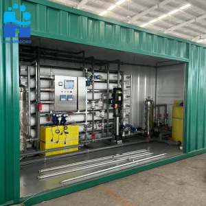18tph Containerized Reverse Osmosis System for Tap/Borehole/Well Water Treatment Supplier