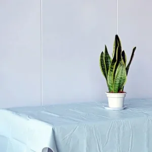 Buy Light Blue Flannel Backed Vinyl Tablecloth