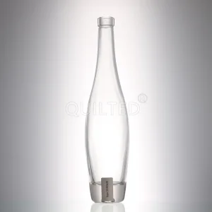 China Design 500 ml clear liquor ice wine glass bottle 