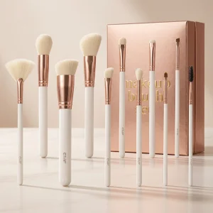 EMF Rose Hot Sale 11 Piece Make up Brush Set With PU Bag High Quality Travel Makeup Brush Set Cosmetics Blush Beauty Tools