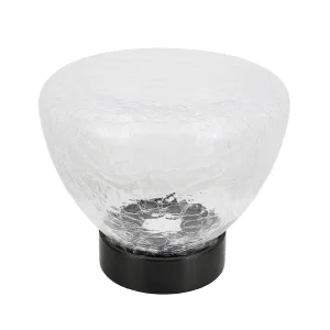 Custom Restaurant Hotel Living Room Desk Lamp Cracked Glass