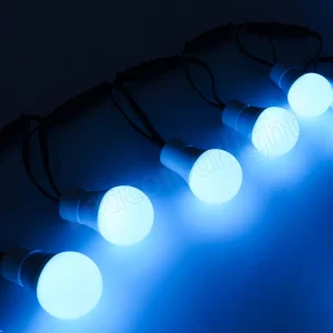 Nightclub Stage Lights 12V DMX RGB Pixel LED Color Changing 50mm Light Bulb