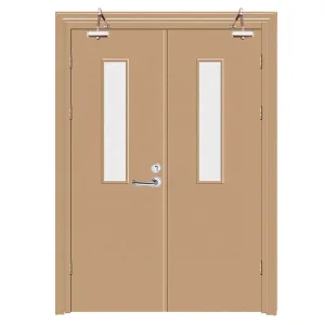 Residential Project Used Smoke Control Fire Retardant Metal Doors with BS Certificate