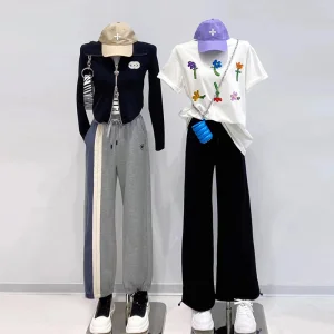 Adjustable Height Clothes Covered Half Body Female Mannequin