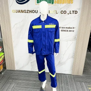 Ropa de seguridad de alta visibilidad de poliéster y algodón con logo, ropa de trabajo transpirable