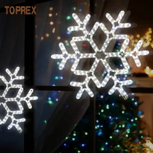 Luzes de Cordão Decorativas de Flocos de Neve LED que Brilham no Escuro para o Festival de Ramadan