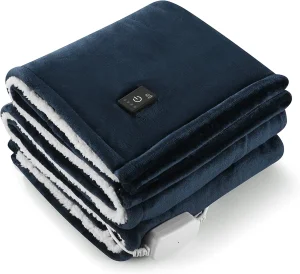 Microfiber Electric Heated Blanket with Auto Shut-off and Timer