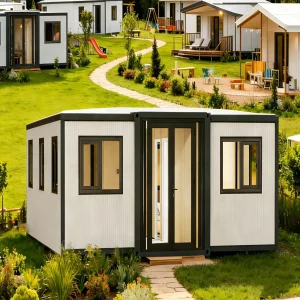 Casa Contenedor Modular Expandible de Lujo Compacto 20FT para Nómadas Modernos