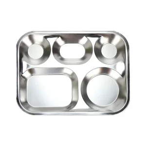 OEM Stainless Steel Five-Compartment Tray Fruit Tray