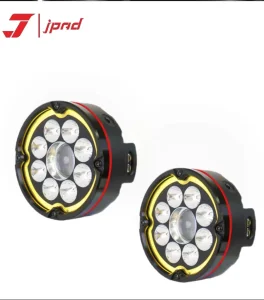Motorcycle Auto Headlight LED Fog Light 200W Night Riding White and Yellow Dual Colors Accessories