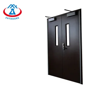 UL Certificated Zhtdoors Professional Design Quality Guaranteed Fire Exit Rated Door Steel Manufacturing Fire Door with Acoustic